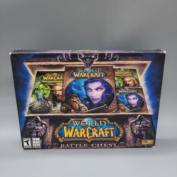World of Warcraft Battle Chest PC/Mac Game Set w/ Expansions & Manuals - Rare! - Picture 1 of 8